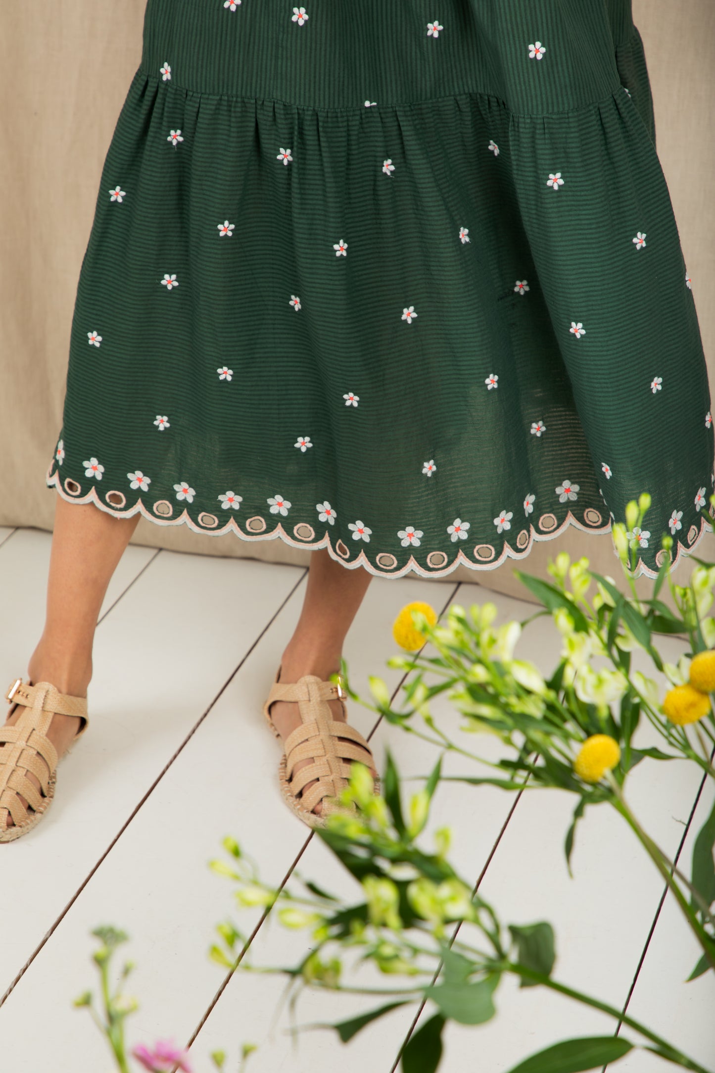 Mavis Dress  - Field Green