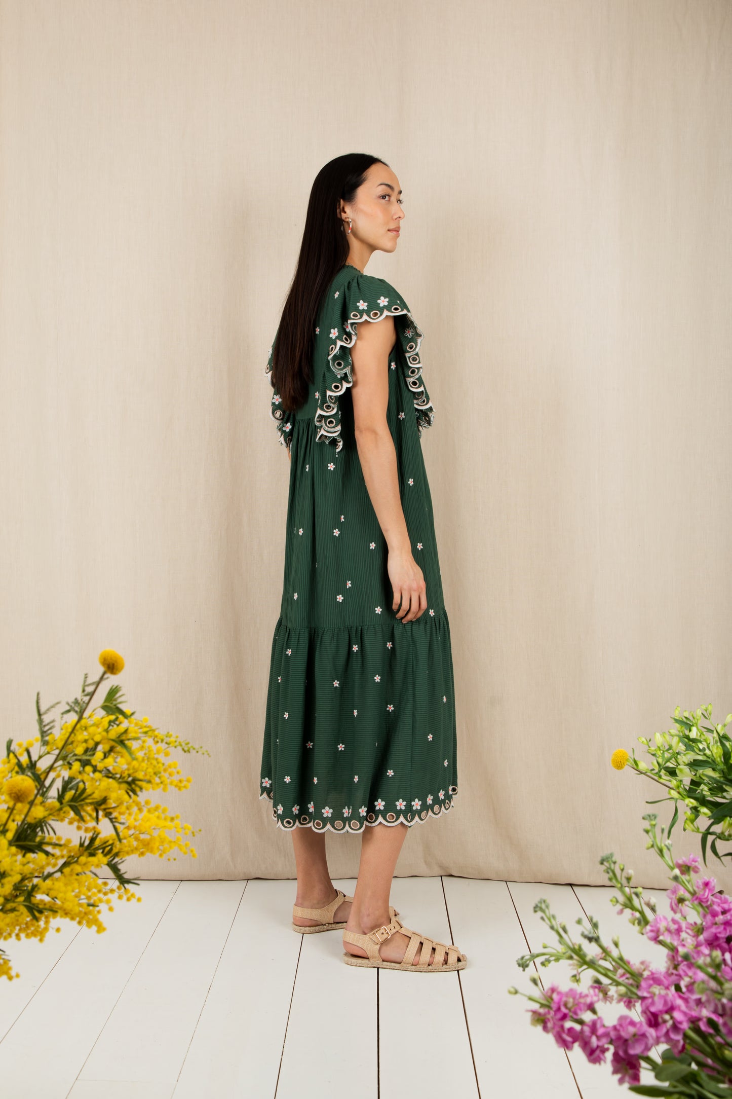 Mavis Dress  - Field Green