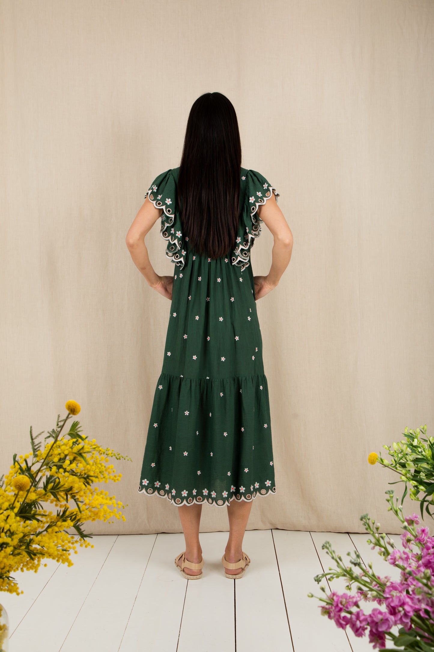 Mavis Dress  - Field Green