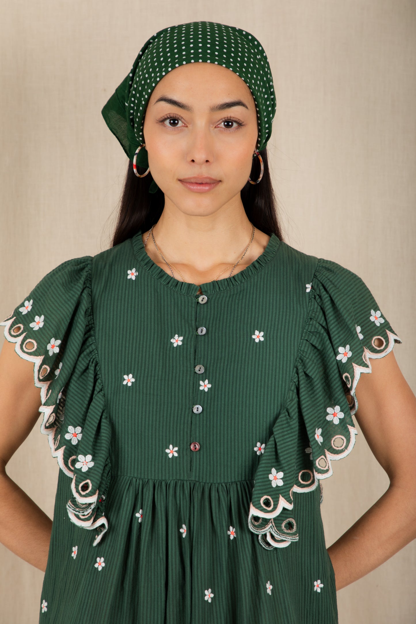 Mavis Dress  - Field Green