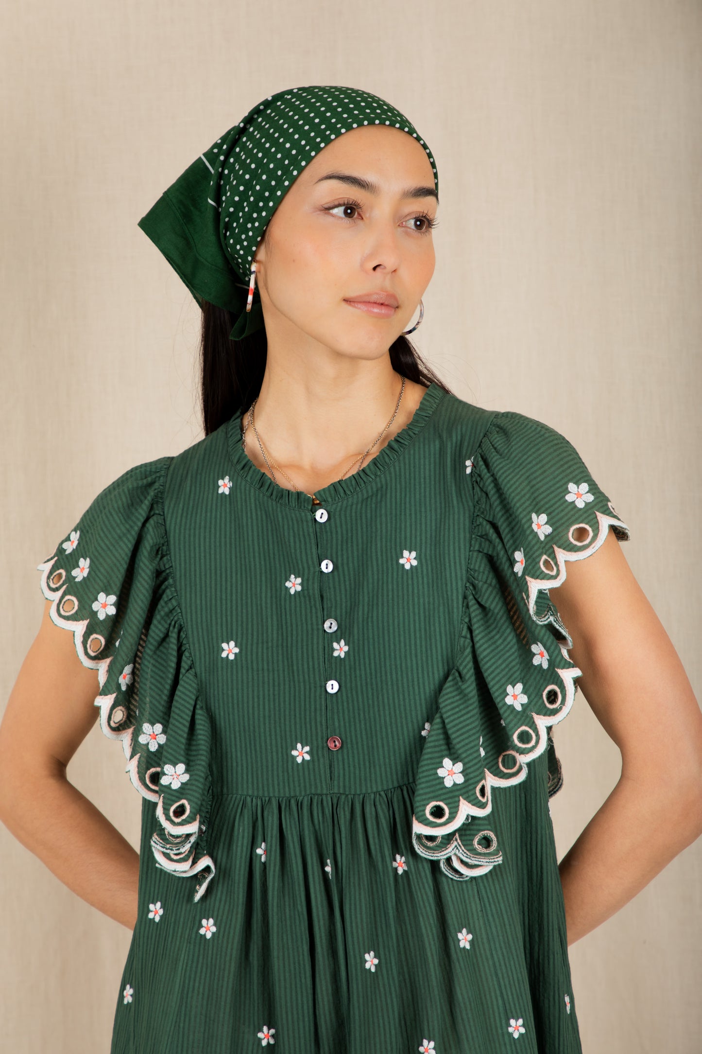 Mavis Dress  - Field Green