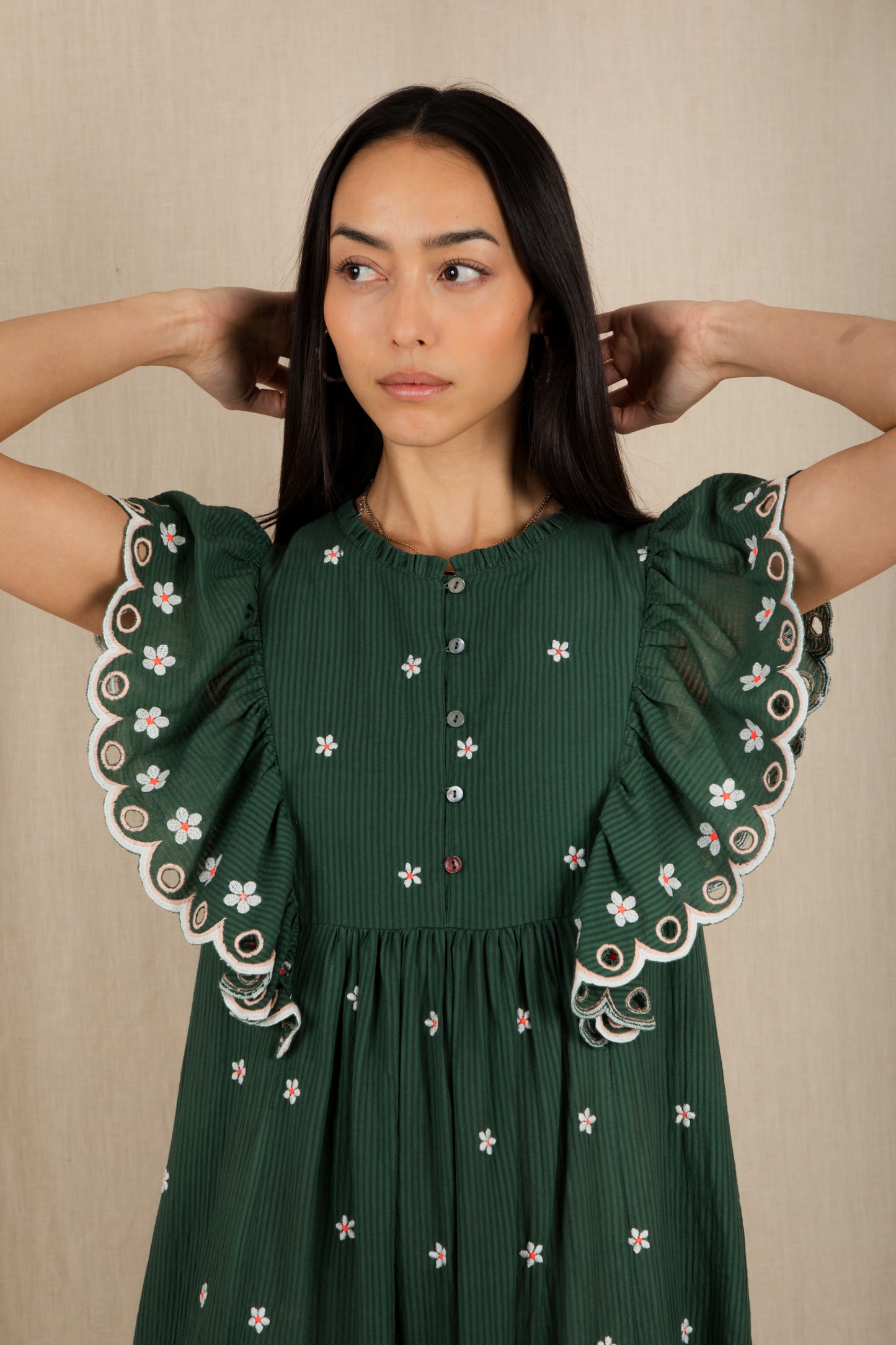 Mavis Dress  - Field Green