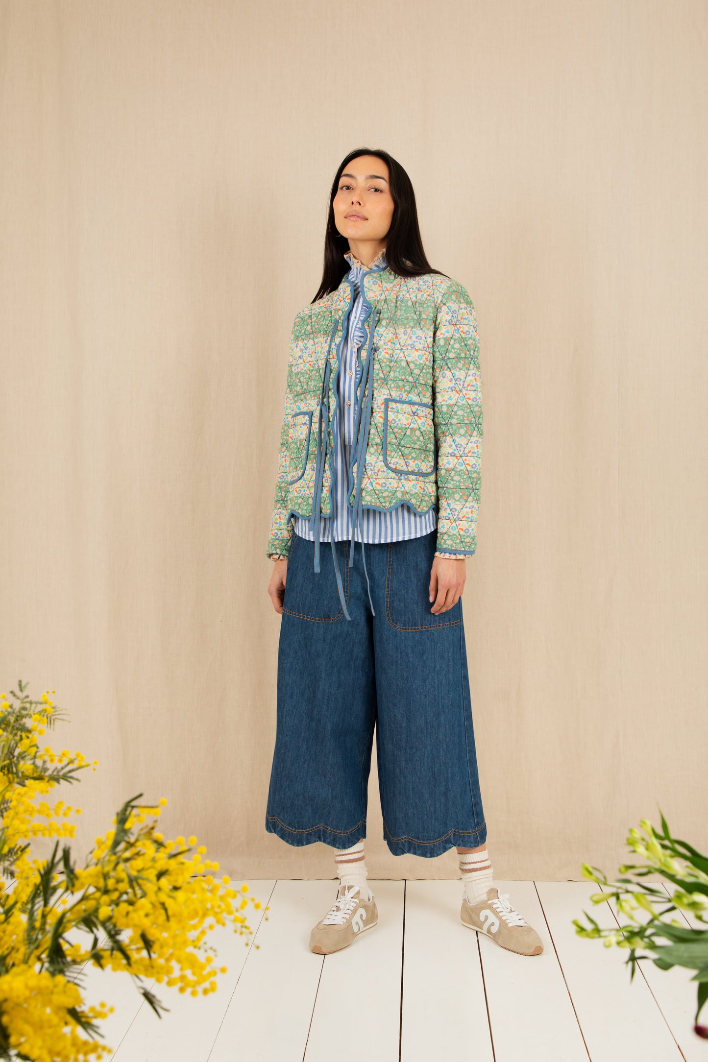 Mikka Reversible Jacket - Spring Greens