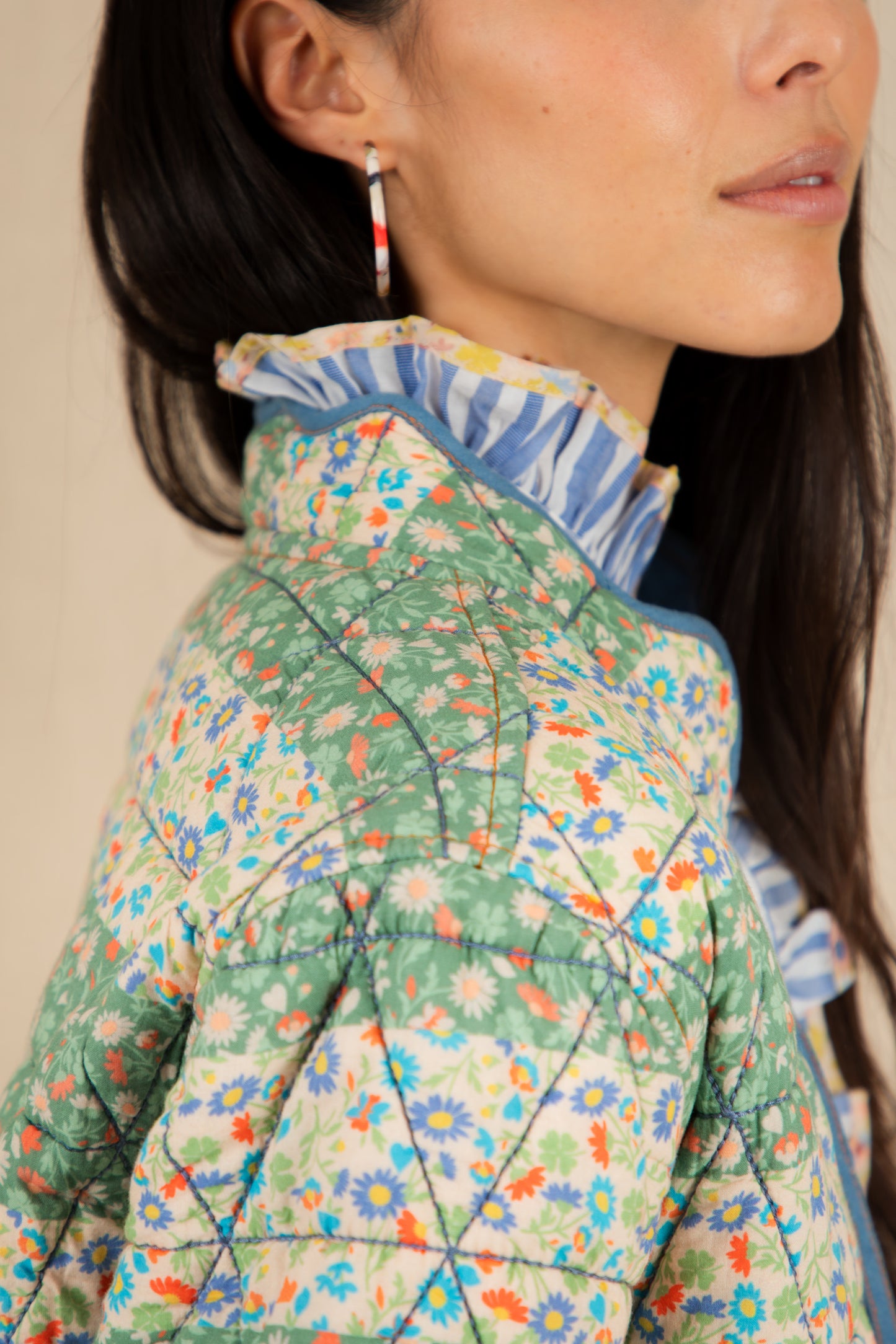 Mikka Reversible Jacket - Spring Greens