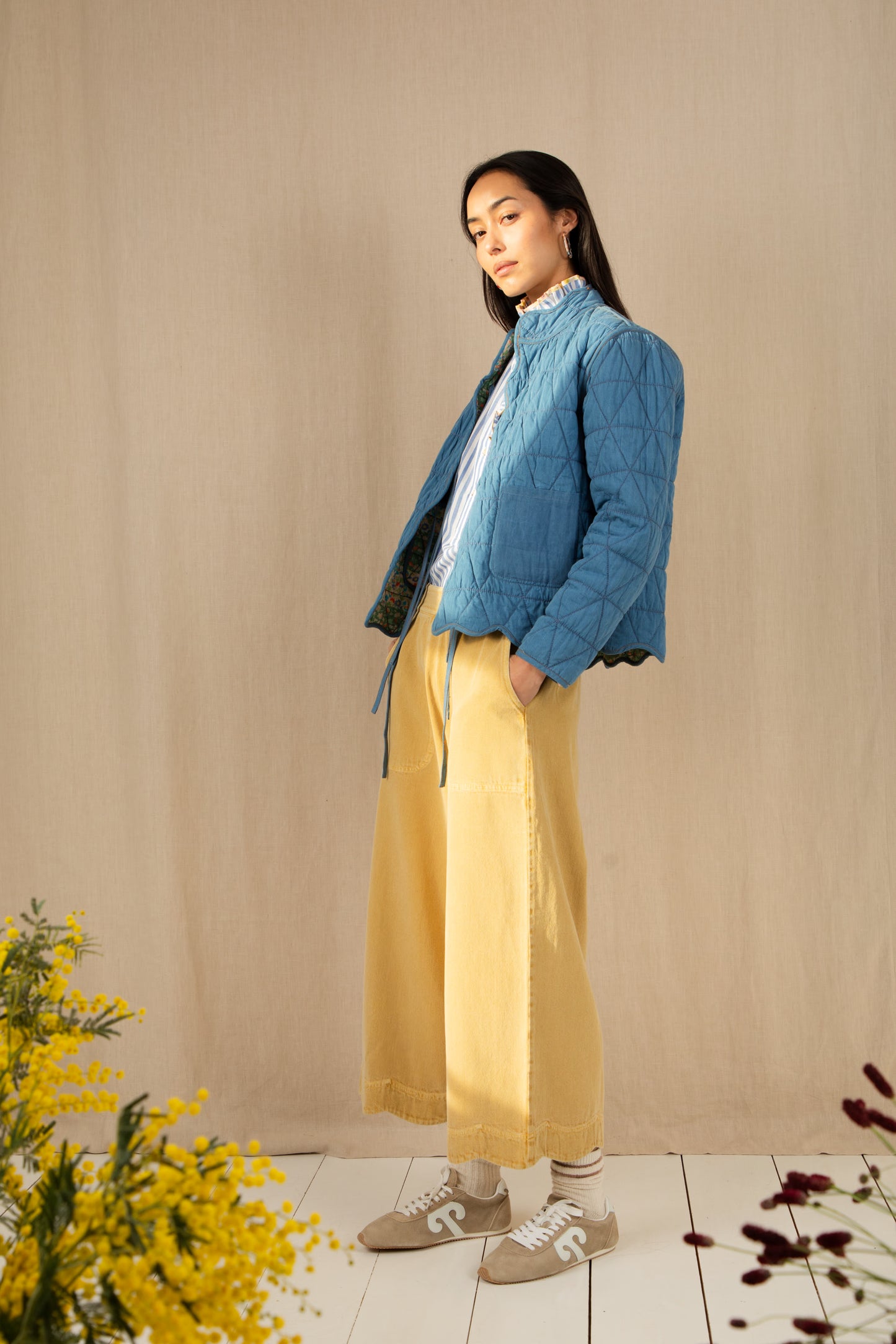 Mikka Reversible Jacket - Spring Greens