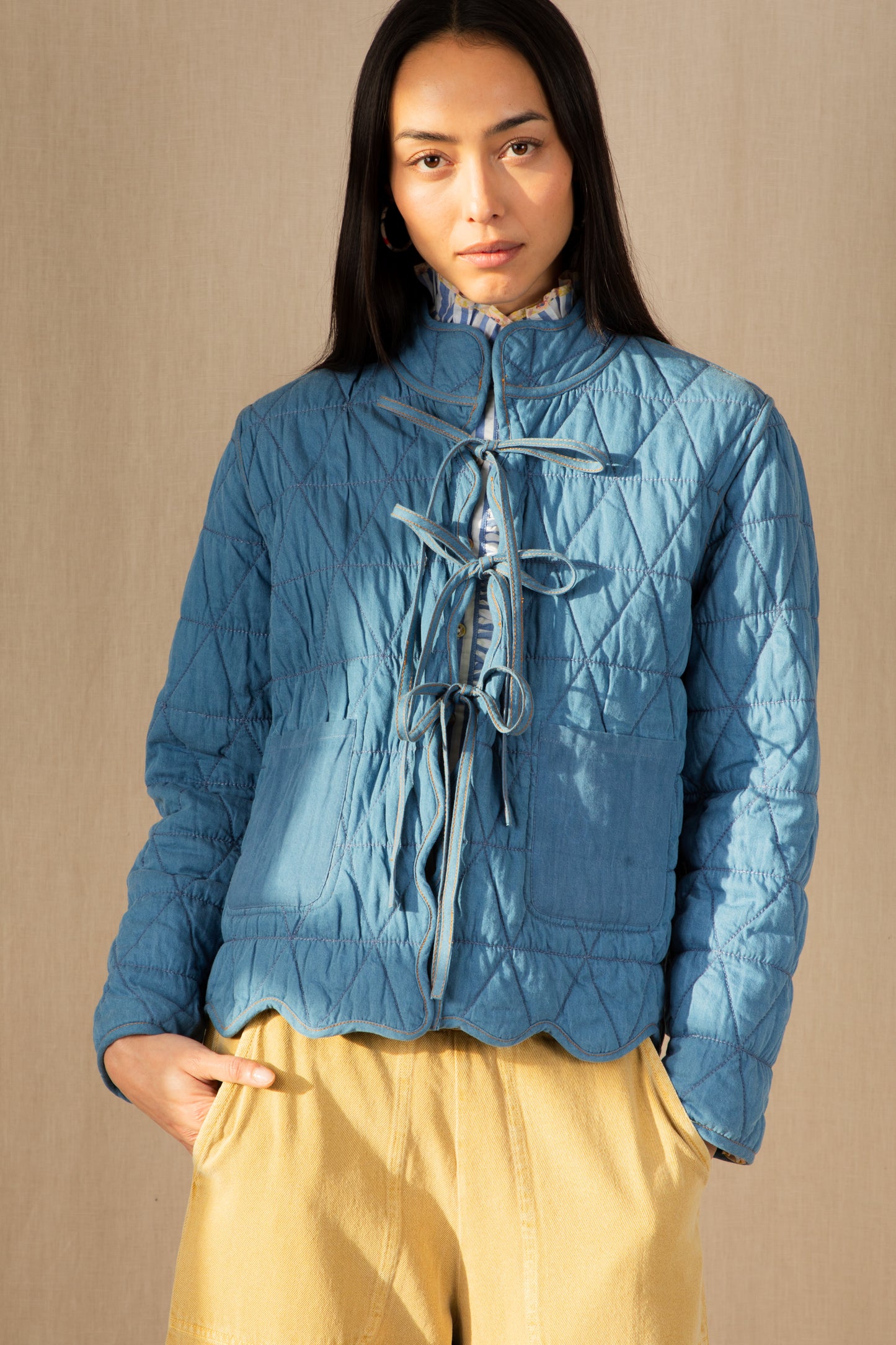 Mikka Reversible Jacket - Spring Greens