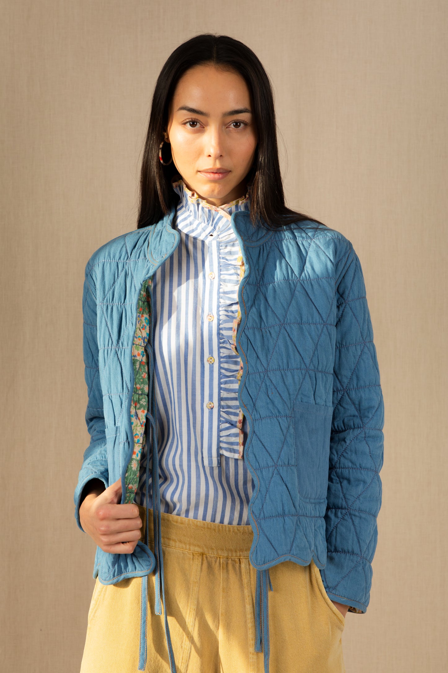 Mikka Reversible Jacket - Spring Greens