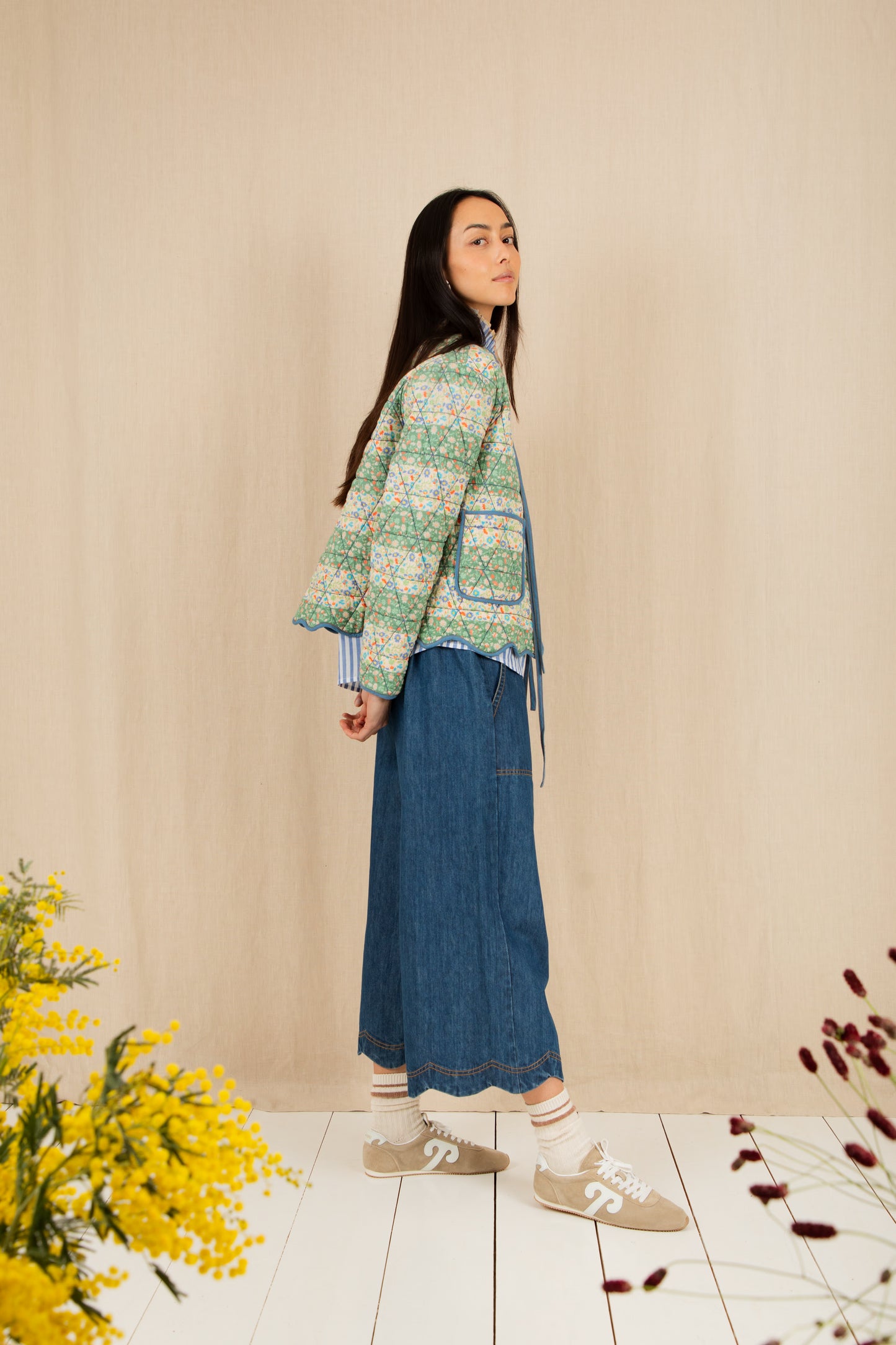 Mikka Reversible Jacket - Spring Greens