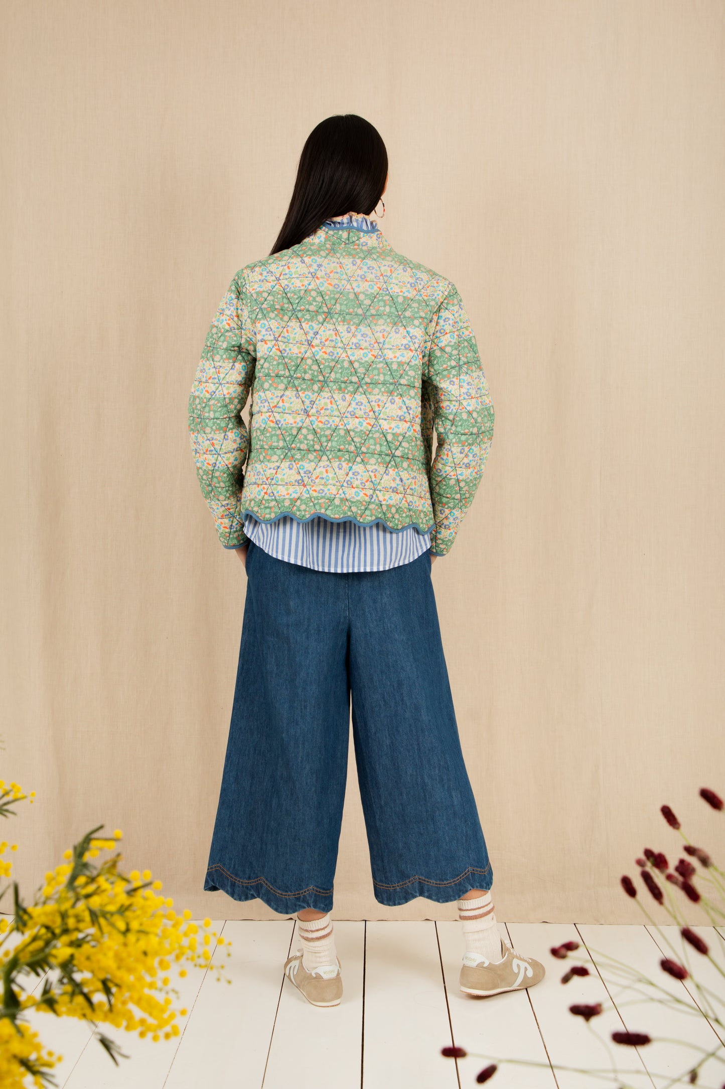 Mikka Reversible Jacket - Spring Greens