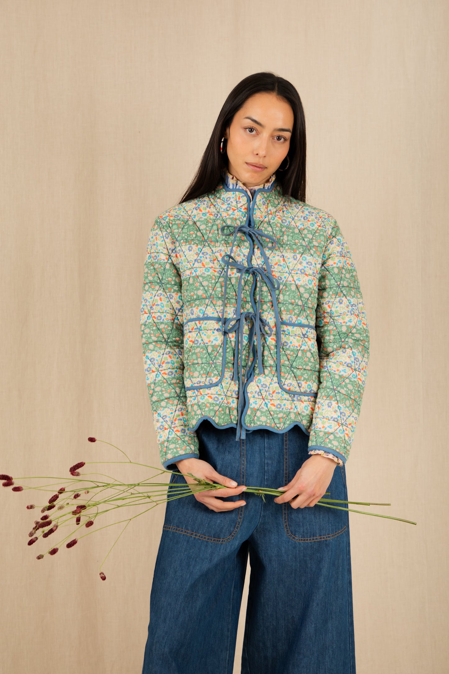 Mikka Reversible Jacket - Spring Greens