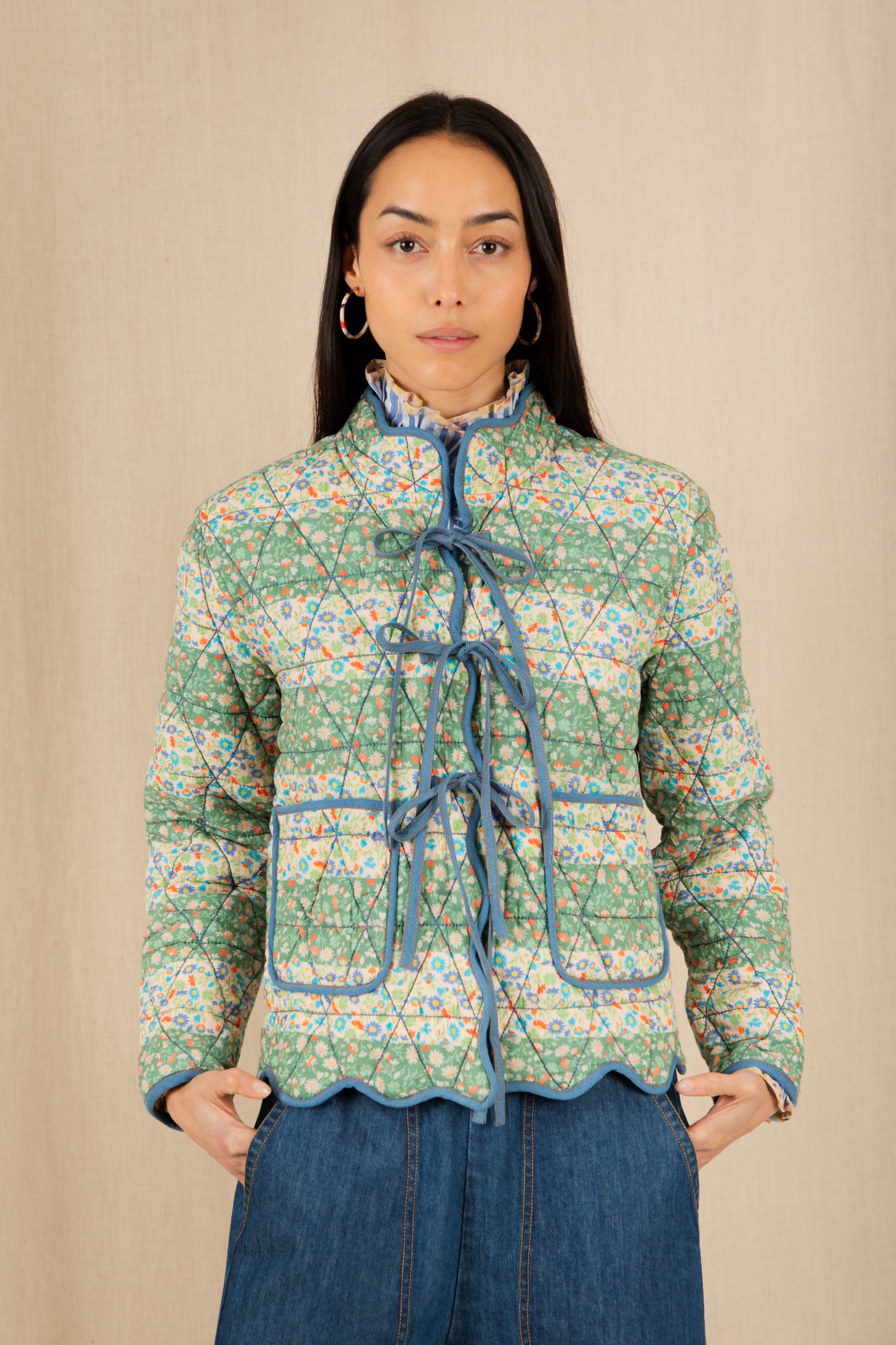 Mikka Reversible Jacket - Spring Greens