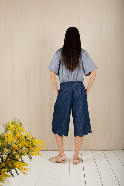 Nella Short - Dark Wash Denim