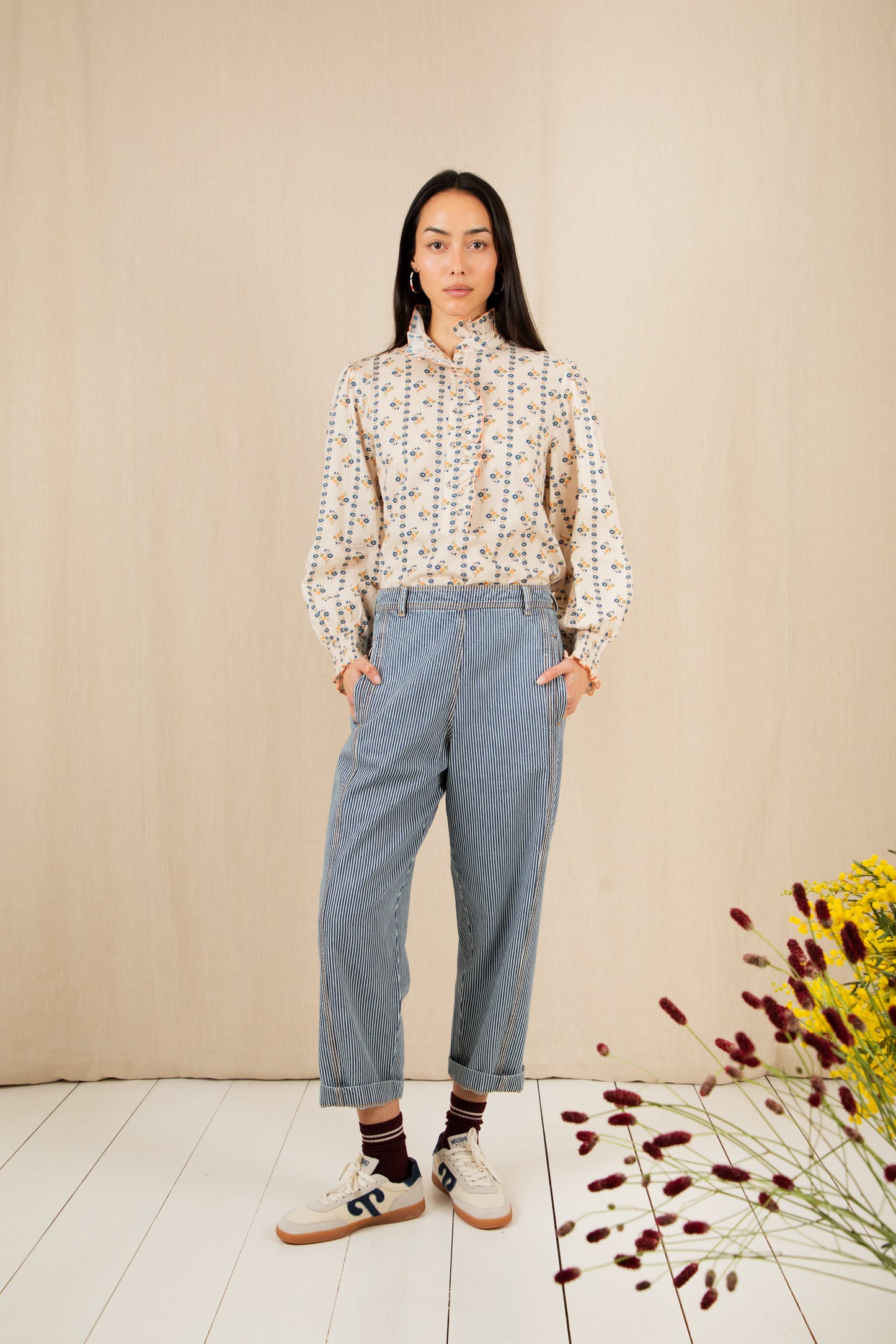 Nova Trouser - Ticking