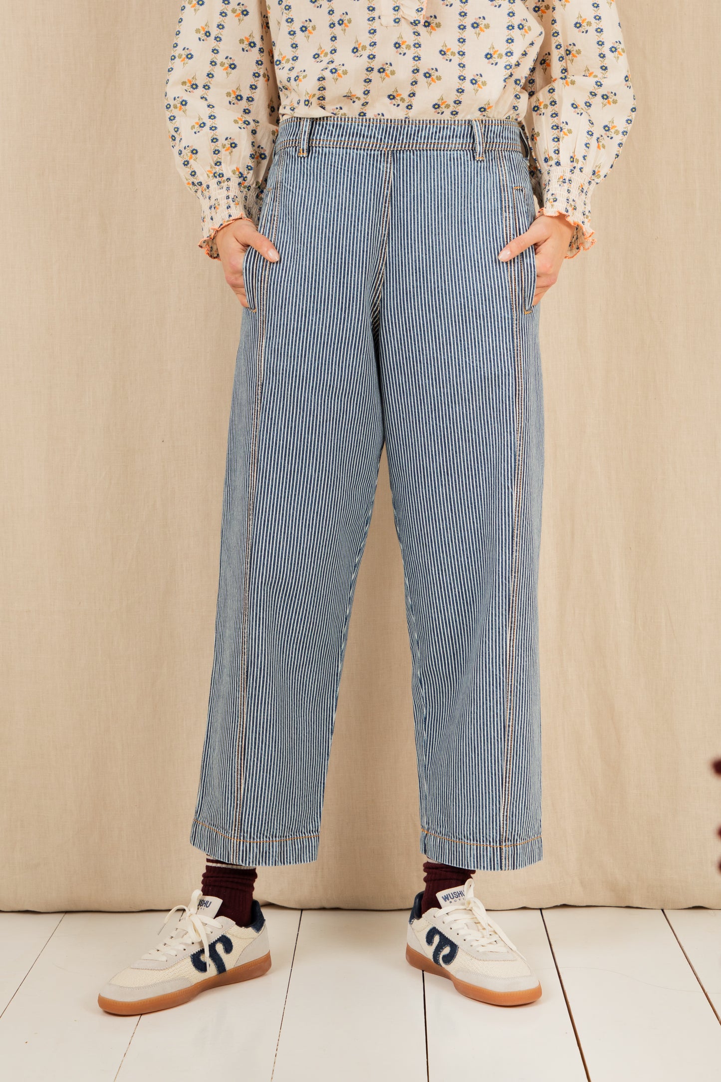 Nova Trouser - Ticking