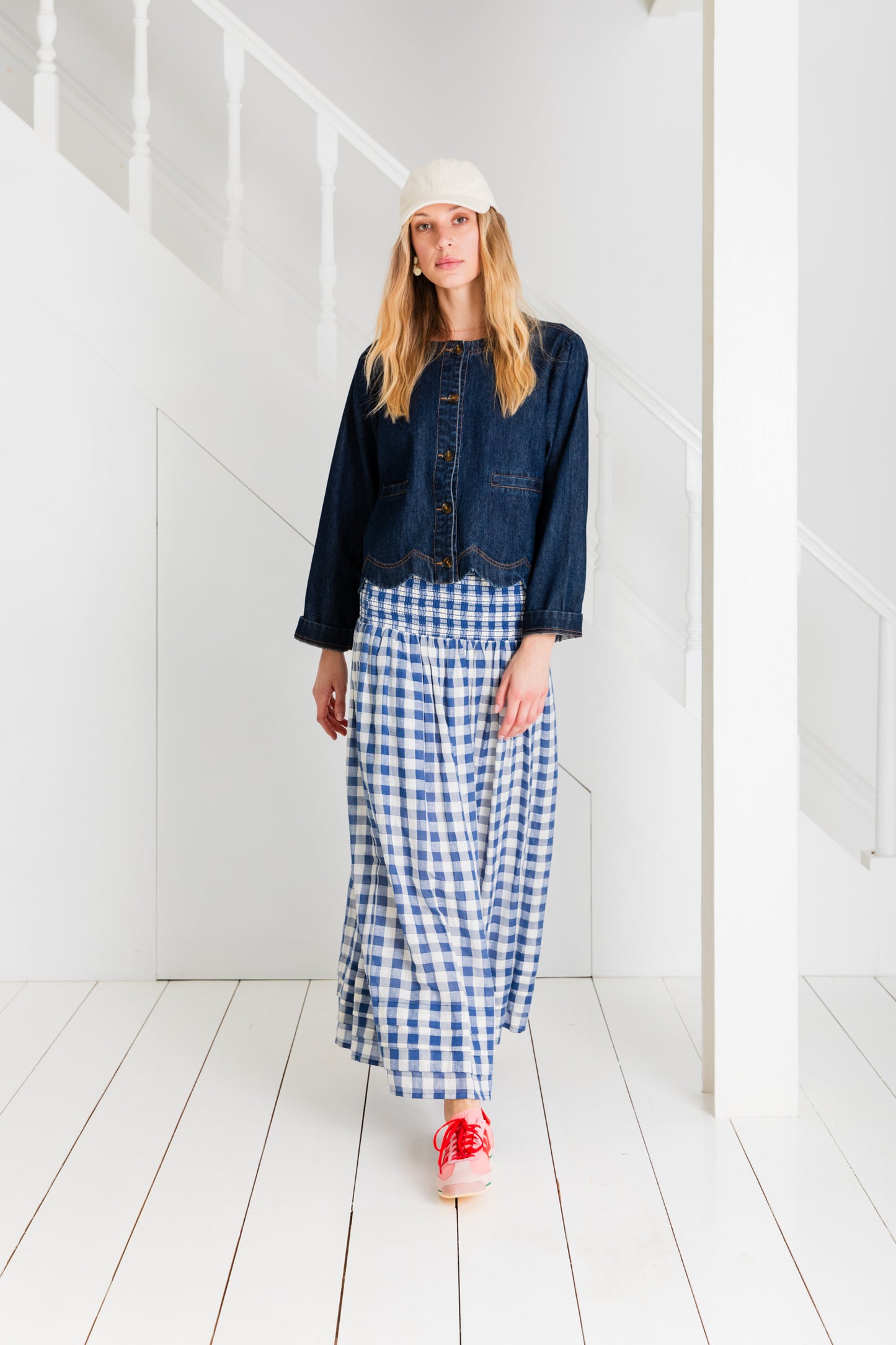 Pascal Skirt - Blue / White I