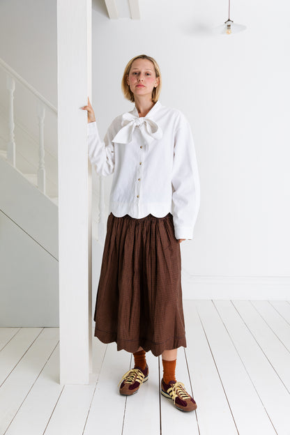 Polly Skirt - Midnight / Tan