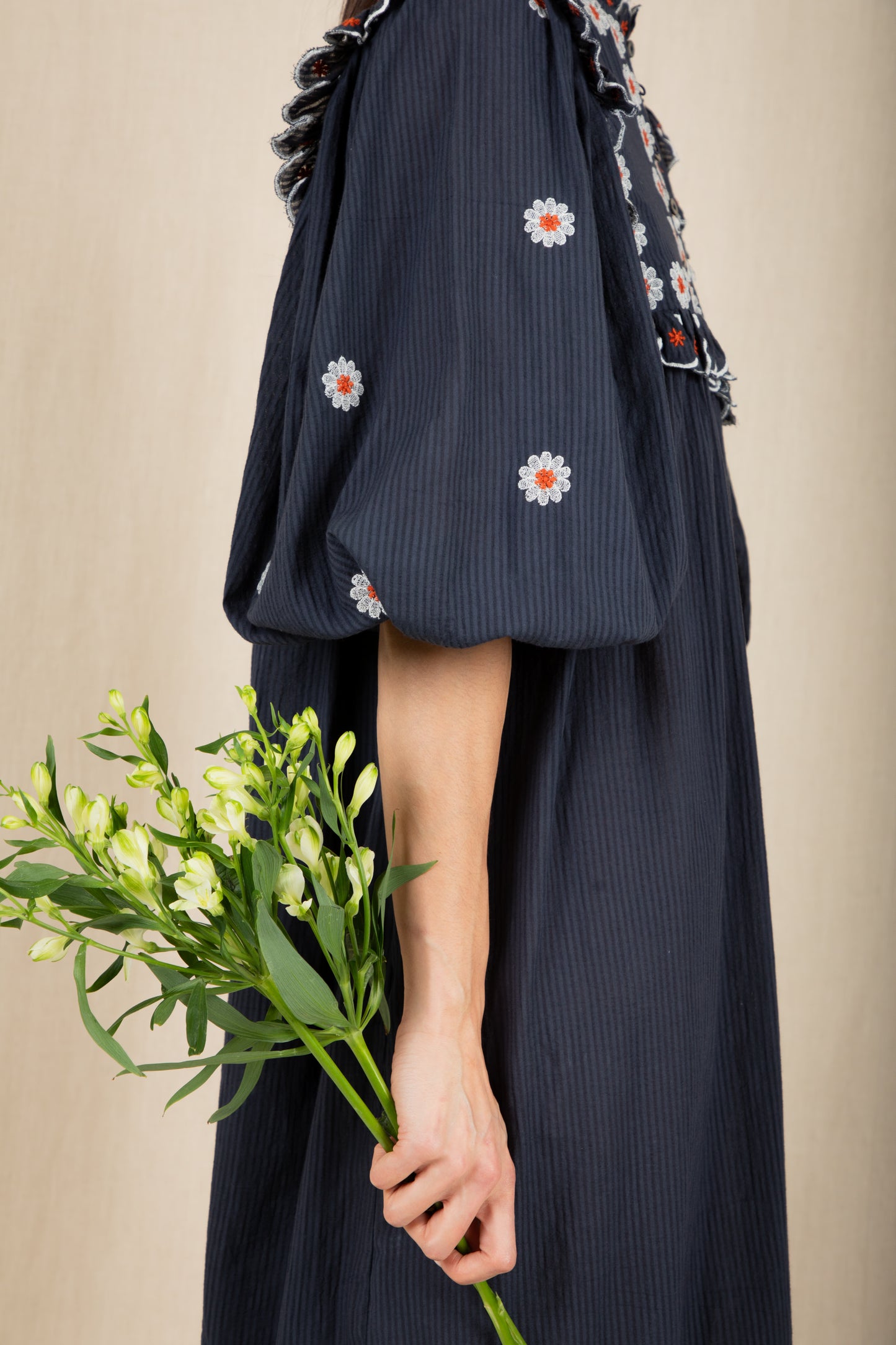 Rosa Dress - Navy Multi