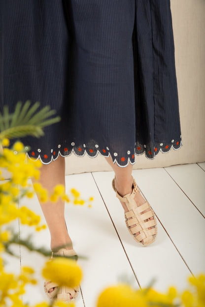 Rosa Dress - Navy Multi