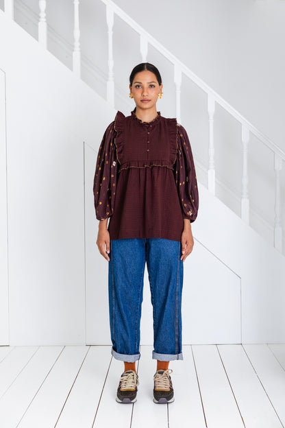 Rosa Top - Chocolate