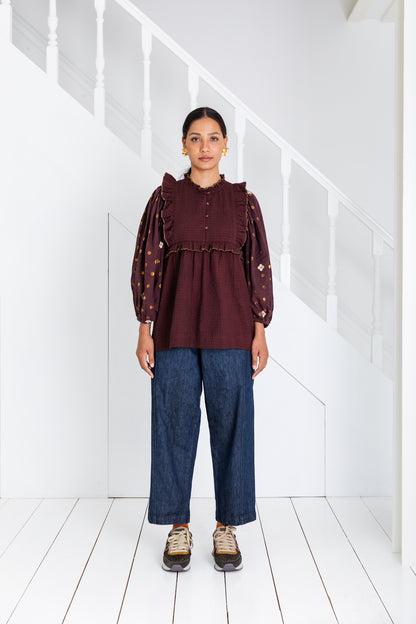 Rosa Top - Chocolate