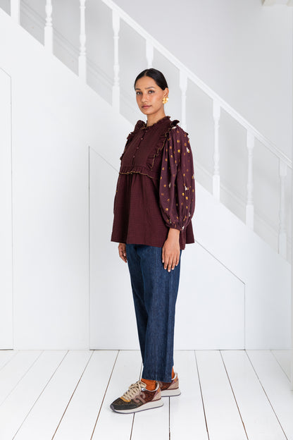 Rosa Top - Chocolate