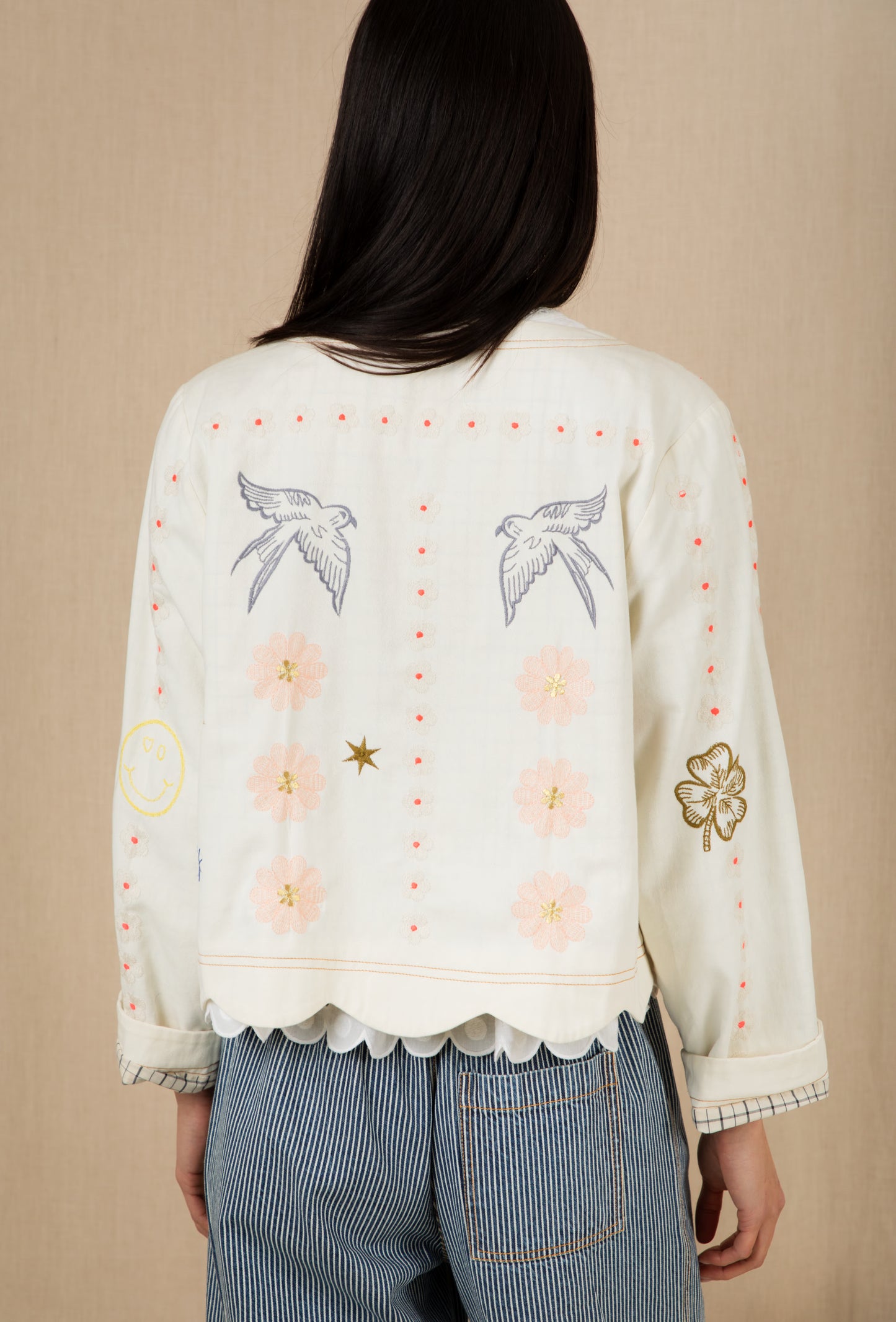 Rosie Jacket - Ecru Multi