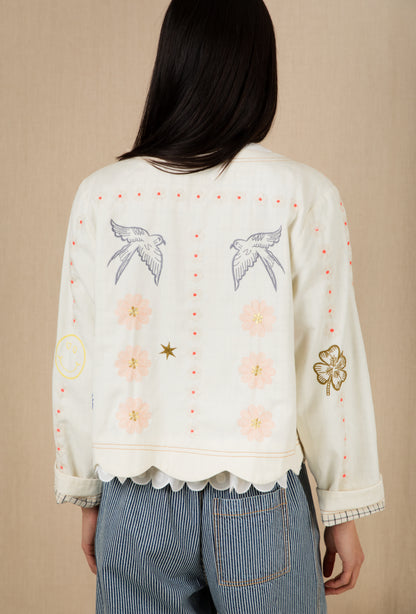 Rosie Jacket - Ecru Multi