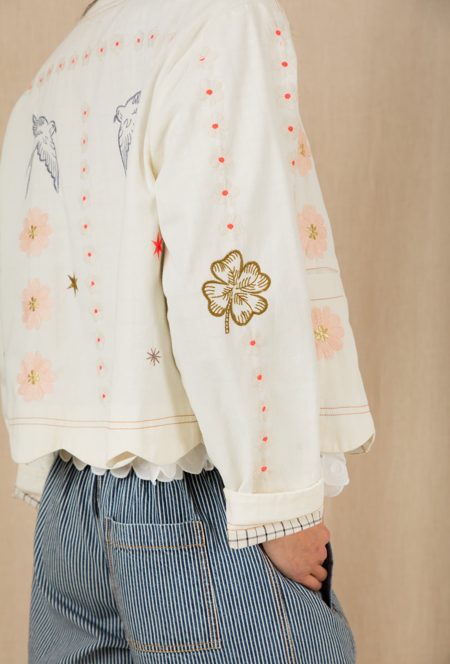Rosie Jacket - Ecru Multi
