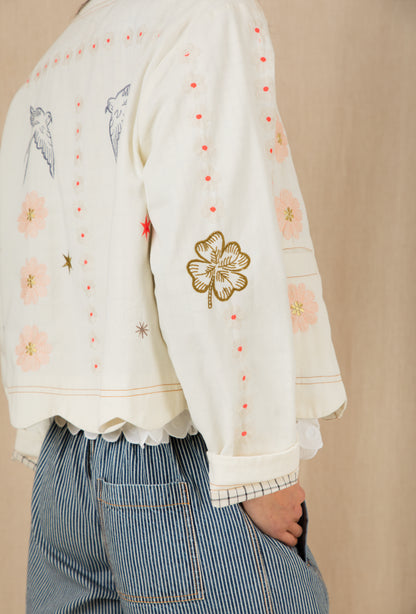 Rosie Jacket - Ecru Multi