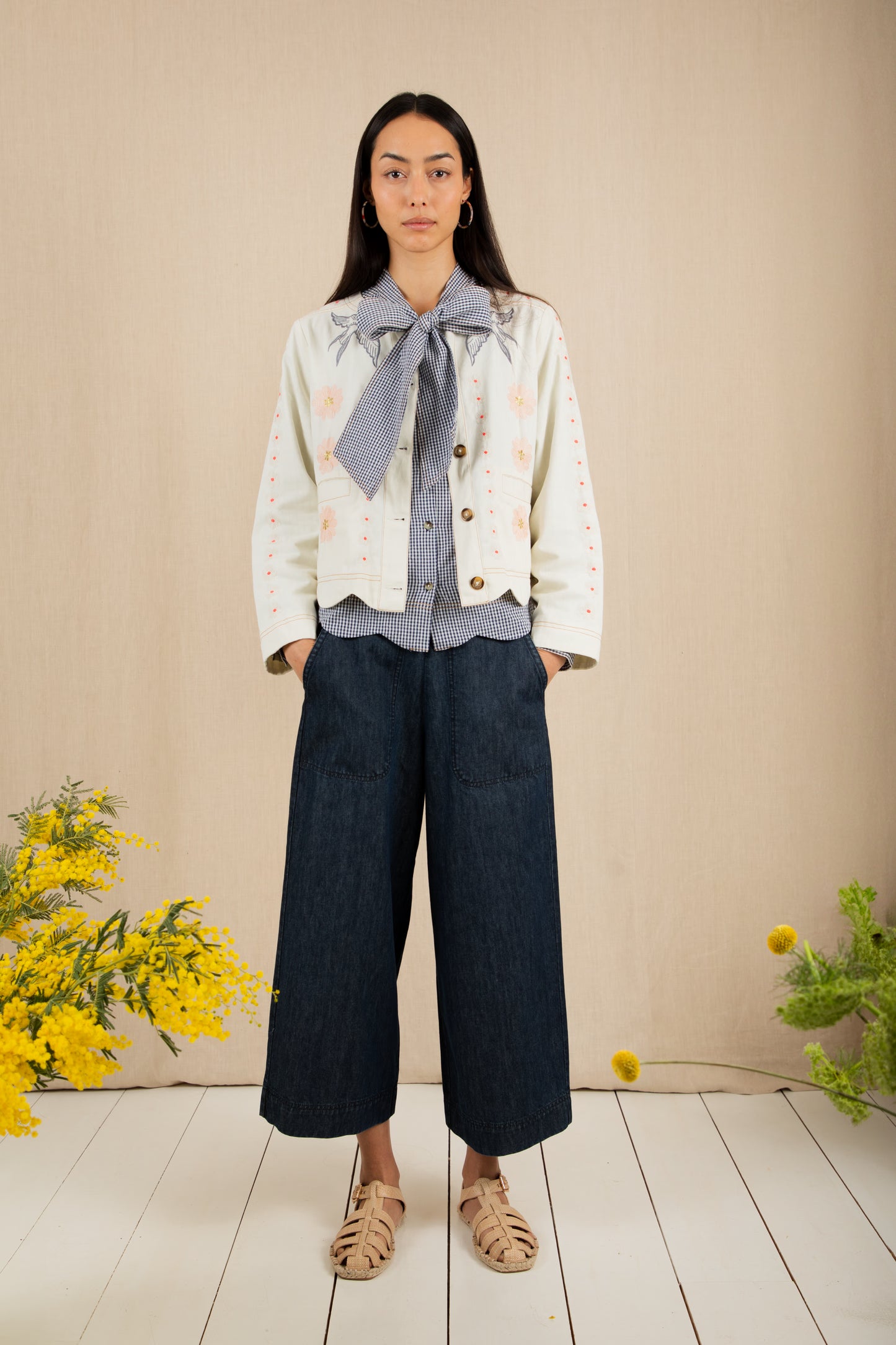 Rosie Jacket - Ecru Multi