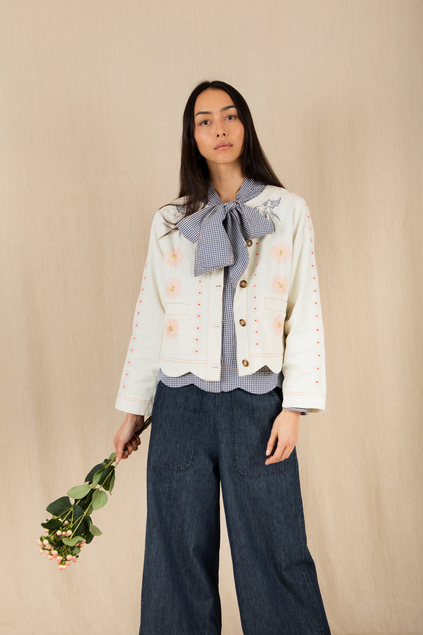 Rosie Jacket - Ecru Multi