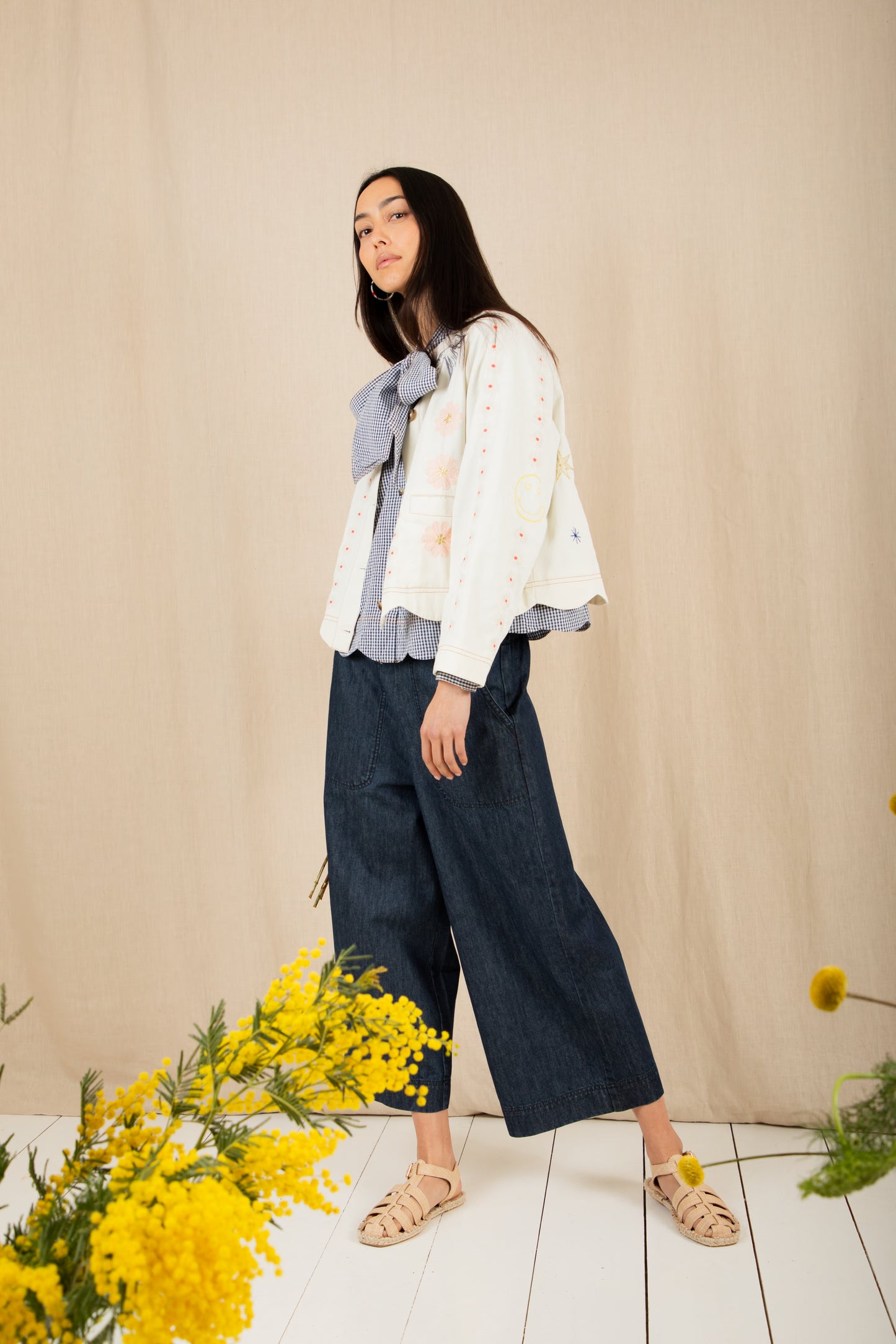 Rosie Jacket - Ecru Multi