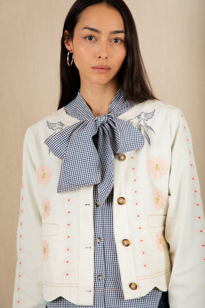 Rosie Jacket - Ecru Multi