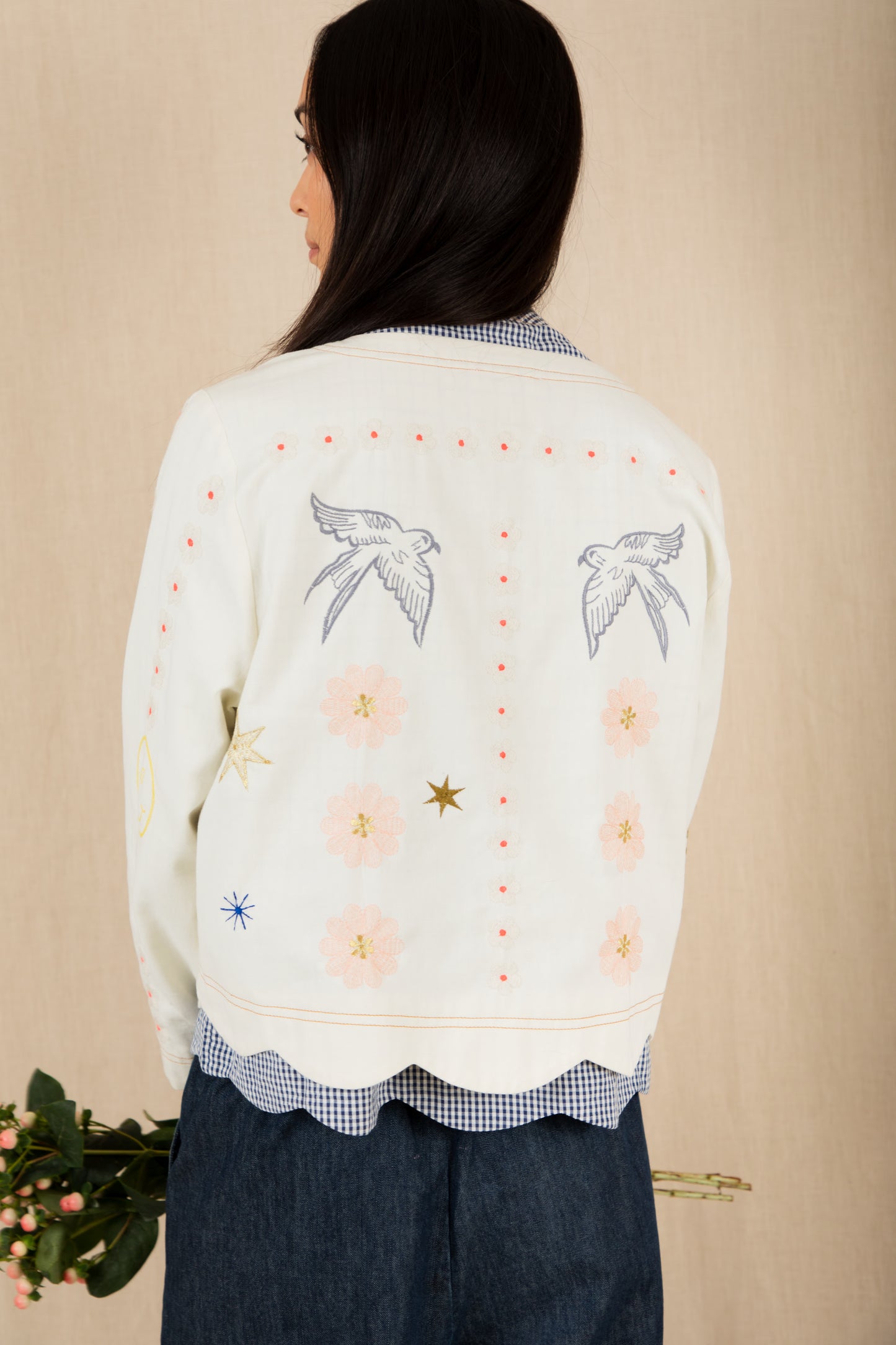 Rosie Jacket - Ecru Multi
