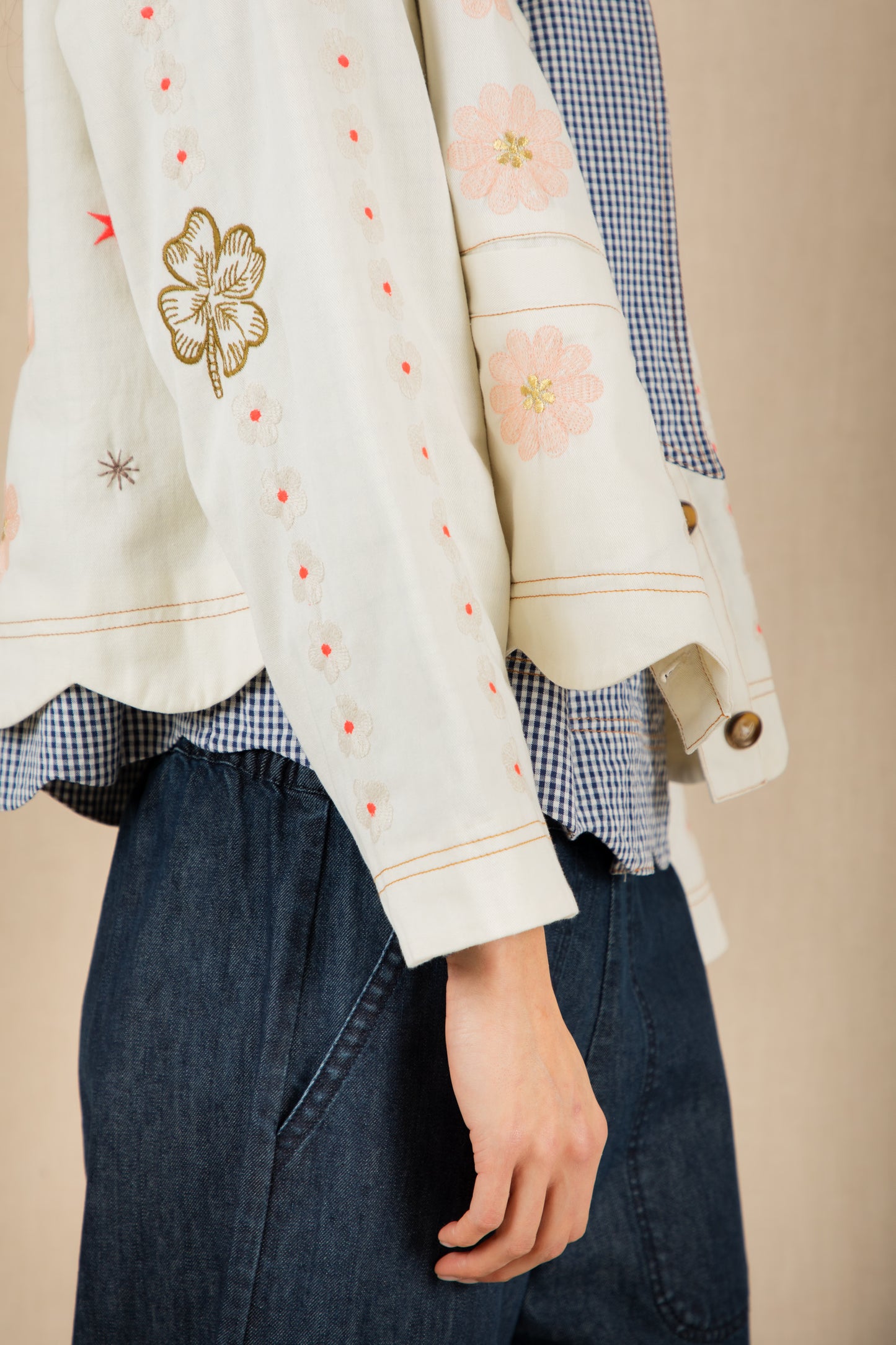 Rosie Jacket - Ecru Multi