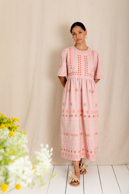 Sienna Dress - Rosewater