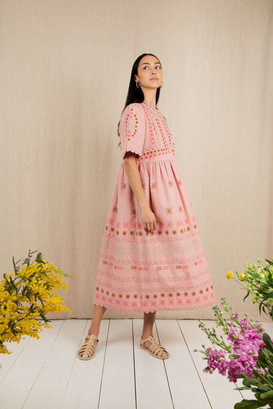 Sienna Dress - Rosewater