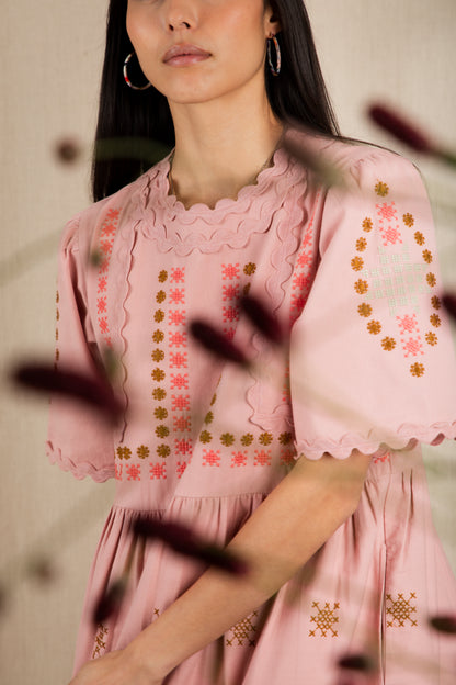 Sienna Dress - Rosewater