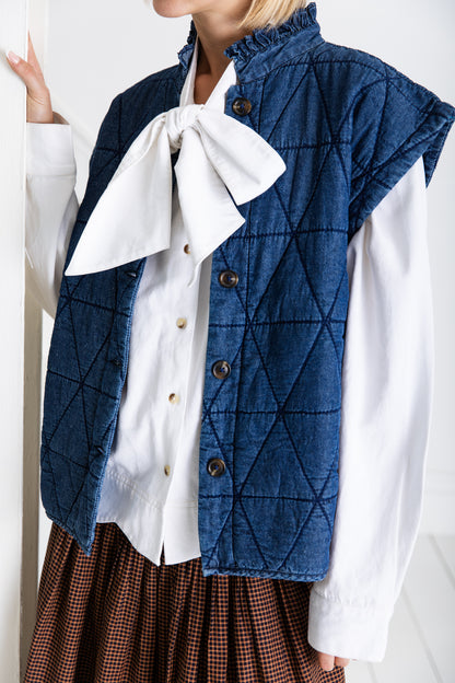 Stina Gilet - Dark Denim