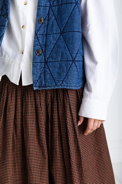Stina Gilet - Dark Denim