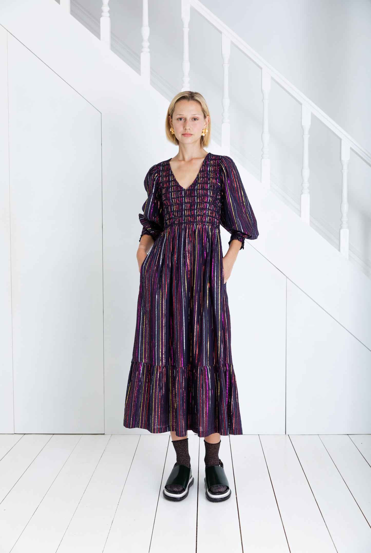 Troy Dress - Midnight / Multi