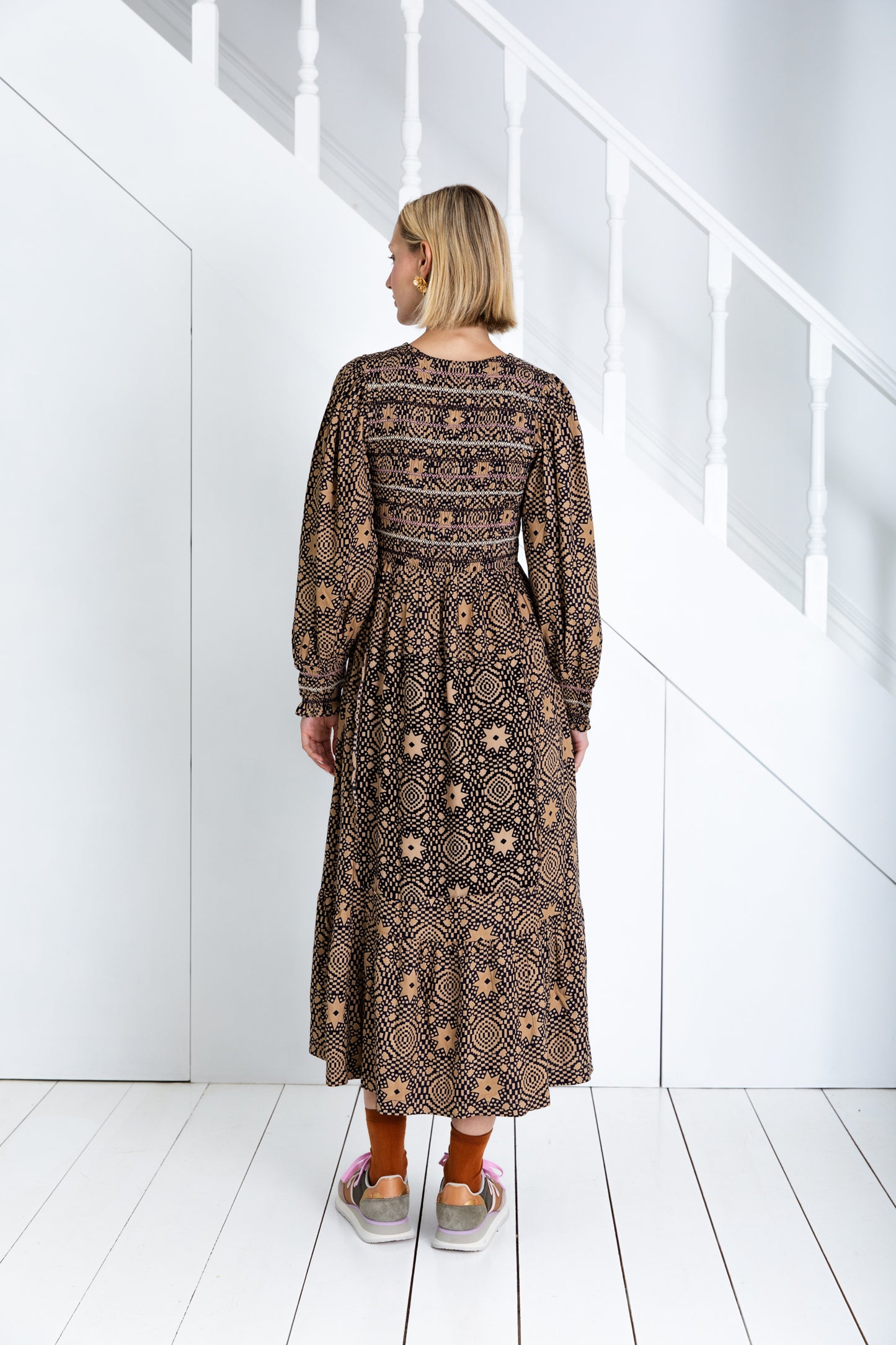 Troy Dress - Midnight / Sand