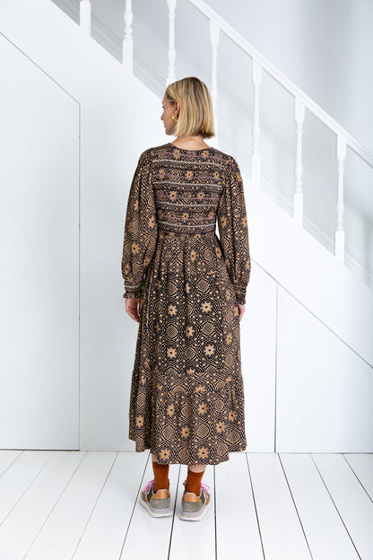 Troy Dress - Midnight / Sand