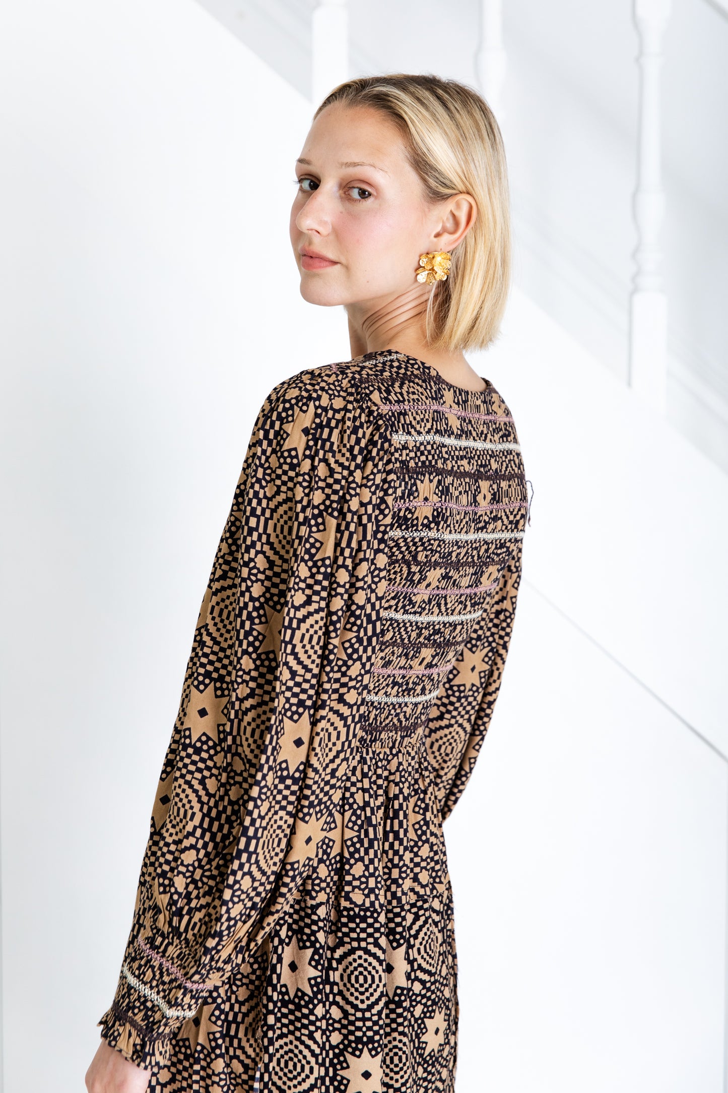 Troy Dress - Midnight / Sand