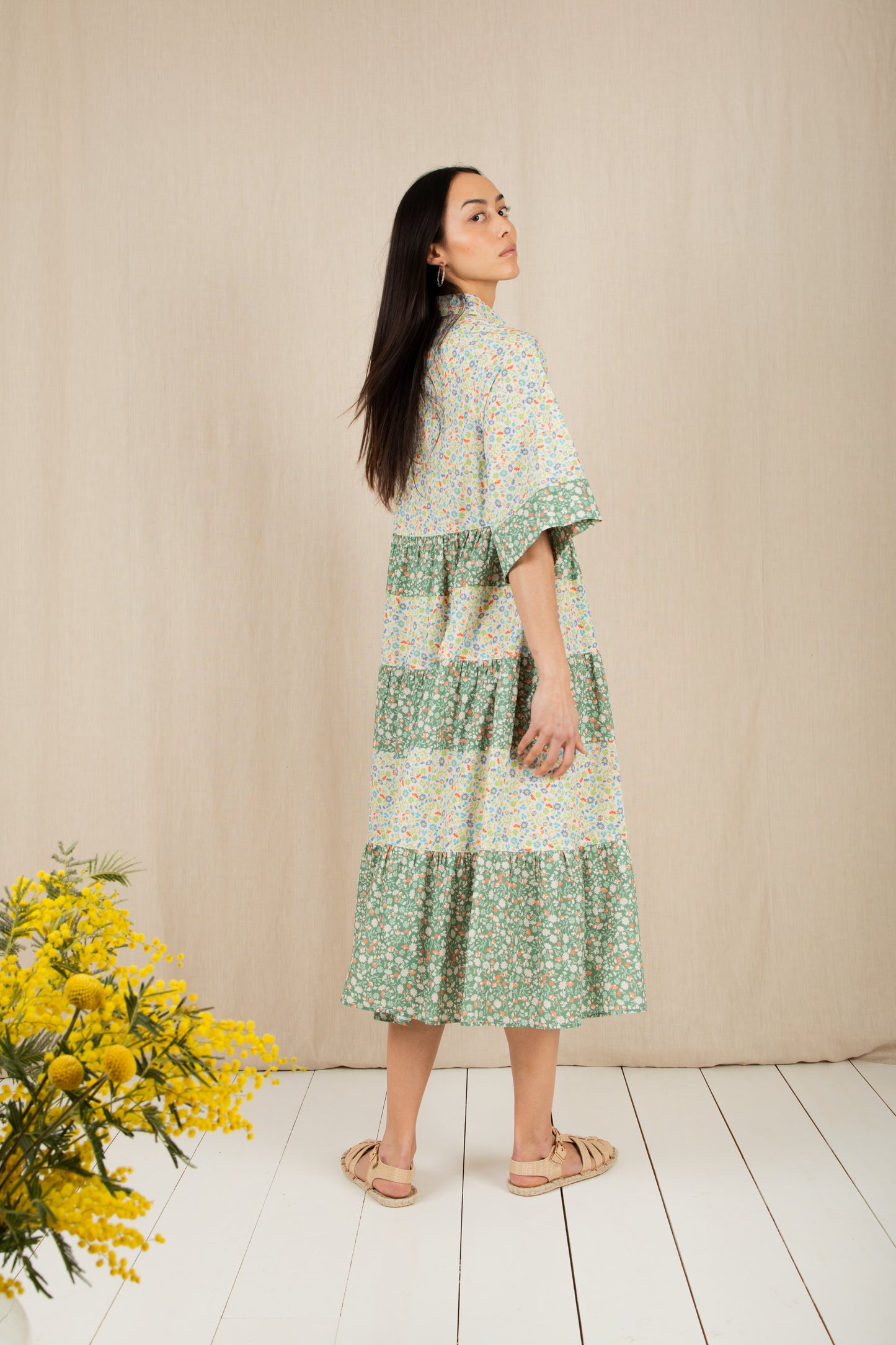 Vada Dress - Spring Greens