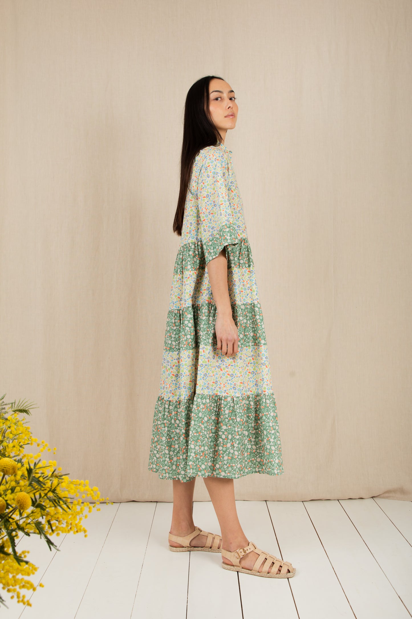 Vada Dress - Spring Greens