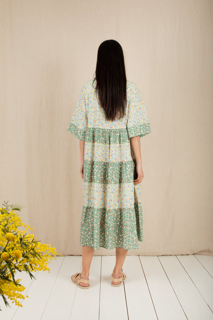 Vada Dress - Spring Greens
