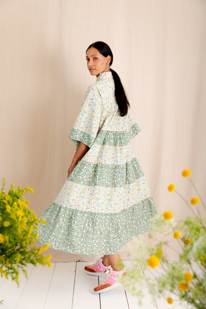 Vada Dress - Spring Greens