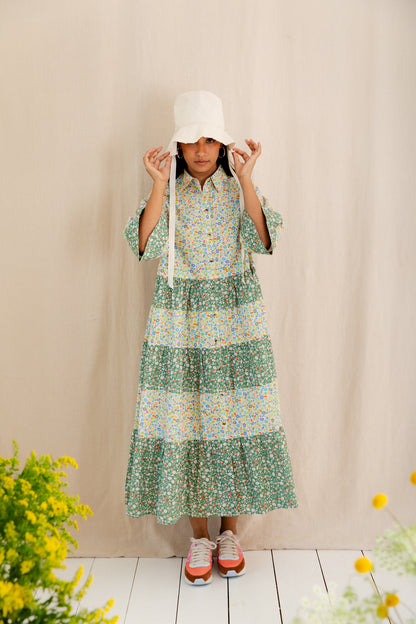 Vada Dress - Spring Greens