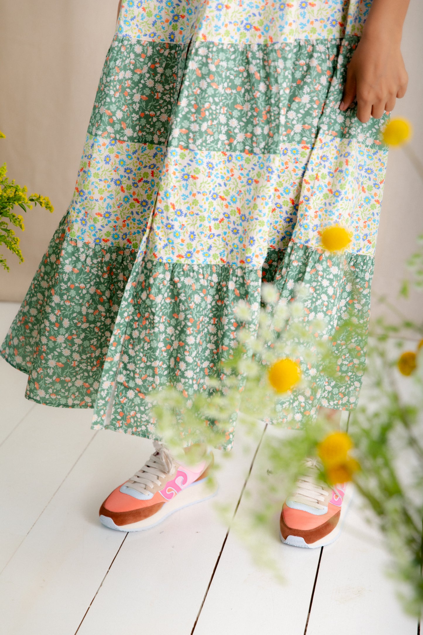 Vada Dress - Spring Greens